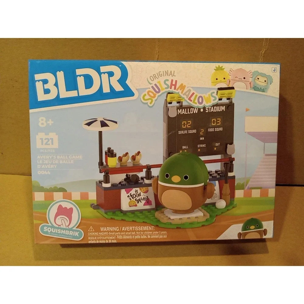 BLDR Squishmallows Squishbrik Jazwares Avery's Ball Game‎ Building Set #0044 New